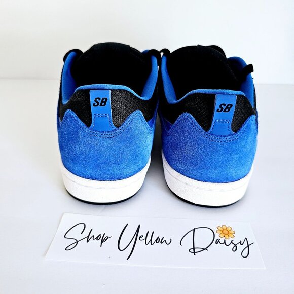 Nike Men's Black and Blue Sneakers - Picture 6 of 9